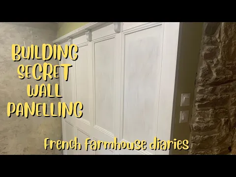 Download MP3 Building secret wall panelling -No 161 #frenchfarmhouse #abandonedfarmhouse #simpleliving