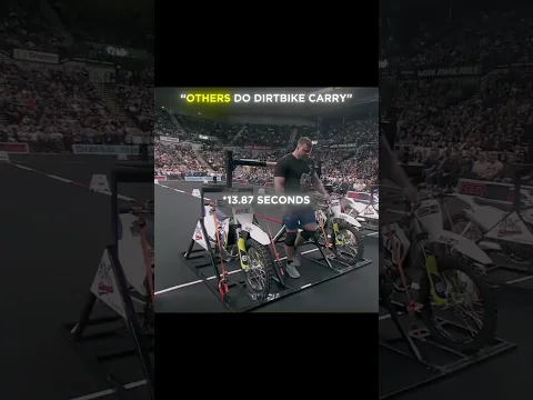 Running With Dirtbikes?!💀 #gym #gymmotivation #eddiehall #strength #strongman #motivation