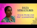 UGCNETComputer Science Data Structures - Stack Push and Pop Algorithms Part-4