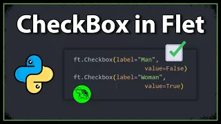 How To Create A Checkbox - Python Flet Tutorial 3