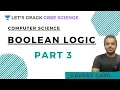 Boolean Logic Part 3 12th Computer Science Gaurav Garg