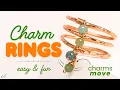 Make These Moveable Charm Rings in 10 Minutes Super Easy Wire DIY