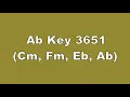 Ab Key 3651 Cm, Fm, Eb, Ab