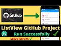 GitHub ListView Project Run Successfully Android Studio Technical Sushil