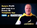 Syspro Profit and Loss in a Power BI Template App