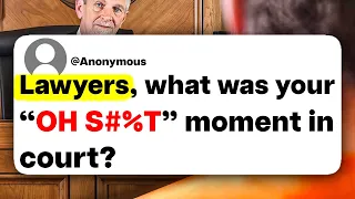 Lawyers, what was your "OH S#%T" moment in court?