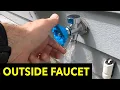 How to Replace outdoor garden hose faucet Hydrant sharkbite frost free