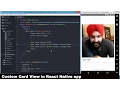 Create Card View React Native layout UI tutorial React Native Tutorial from scratch - Part 2