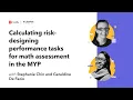 Performance Tasks for Math Assessment in the MYP Toddle Talks Toddle