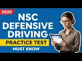 NSC Defensive Driving Course Final Exam 2026 Master Every Question Ace Your Test On the First Try