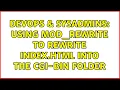 DevOps SysAdmins Using mod - rewrite to rewrite index html into the cgi-bin folder
