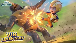 Vir The Robot Boy | Vir Ka Khatarnak Flying Kick | Vir Seven Suit Compilation | Wow Action