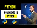 Comments in Python Explained Single Line Multi Line Comments in Python Hindi