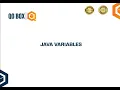 Java Variables QO-BOX