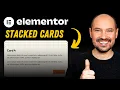 Cool Stacked Cards Tutorial Elementor Scrolling Effects No Plugins No Code