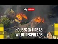 Homes on fire in West Midlands on hottest day of the year