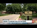 Door to door solicitation rules