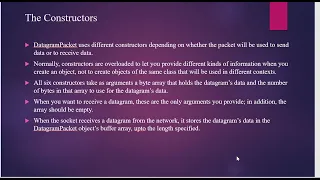 Java Network Programming UDP Datagram and Sockets