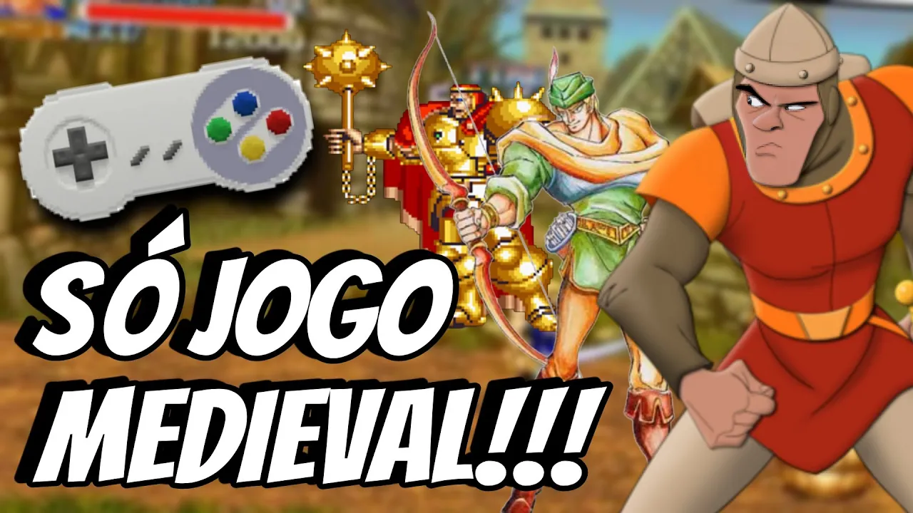 Jogos MEDIEVAIS do SUPER NINTENDO - Espadas, Dragões e MUITA ação em pixel!!!!!!