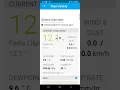 How to use Weather Underground Wunderground app to find past local temperatures on an Android