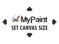 MyPaint set CANVAS SIZE