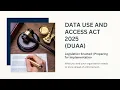 The New Data Use and Access Act DUAA Explained in 6 Minutes