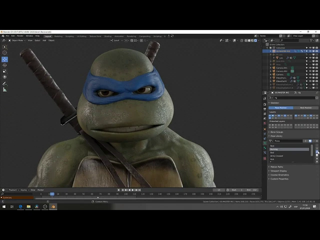 3D Ninja Turtle