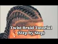 Twist Braids Tutorial step by step