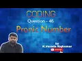 CODING Question - 46 Pronic Number