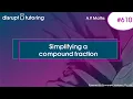Simplifying a compound fraction