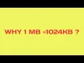 Why 1 mb 1024 KB Explained in tamil