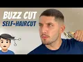 ASMR Guard Buzz Cut Mid Fade Tutorial How To Cut Your Own Hair
