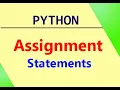 Python Assignment Statements Python in Bengali