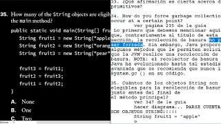 OCA JAVA SE 8 Programmer Guide Practice Test Chapter 2 31 - 40