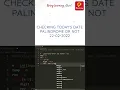Checking Today s Date Palindrome or Not 22-02-2022 Python Practically