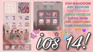 Download BTS (방탄소년단) DYNAMITE | iOS 14 HOW TO CUSTOMIZE YOUR HOMESCREEN | EASY STEP BY STEP MP3