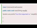 Java Tutorial in hindi CLA Command line argument input using Command prompt
