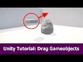 Unity Tutorial Drag Gameobject with Mouse
