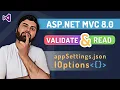 Read and validate values from appSettings json with IOptions pattern in asp net c