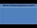 Polymorphism in Java part 2