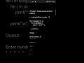 Python programming Create reverse pyramid patterns
