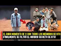 El raro momento de V con todos los miembros de BTS ¡Finalmente se filtró el horario secreto de BTS!
