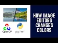 How GIMP or Photoshop applies color effects on an image OpenCV Python