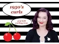 How To 1950 s Hair with a Curling Iron The Rachel Dixon Pinup Vintage Retro Rockabilly