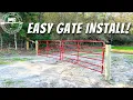 How to Install Double Farm Gates - QUICK EASY NO MATH METHOD