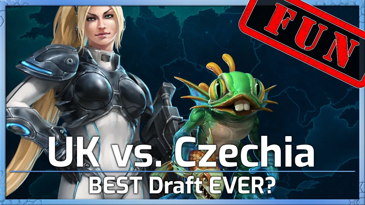 FUN! UK vs Czechia - BEST Draft EVER? - Nations Cup Groups - Heroes of the Storm