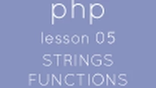 php with mysql lesson 05 string functions
