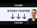Sticky Footer in CSS Best Solution
