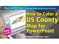 How to Color a USA State County Map to Make a Sales Territory Map