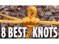 8 KNOTS You Need to Know - How to tie knots that you will actually use